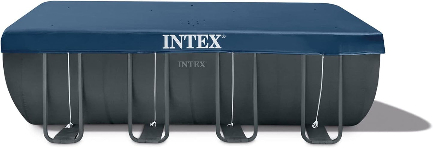 INTEX 26355EH Ultra XTR Deluxe Rectangular Above Ground Swimming Pool Set: 18ft x 9ft x 52in – Includes 1500 GPH