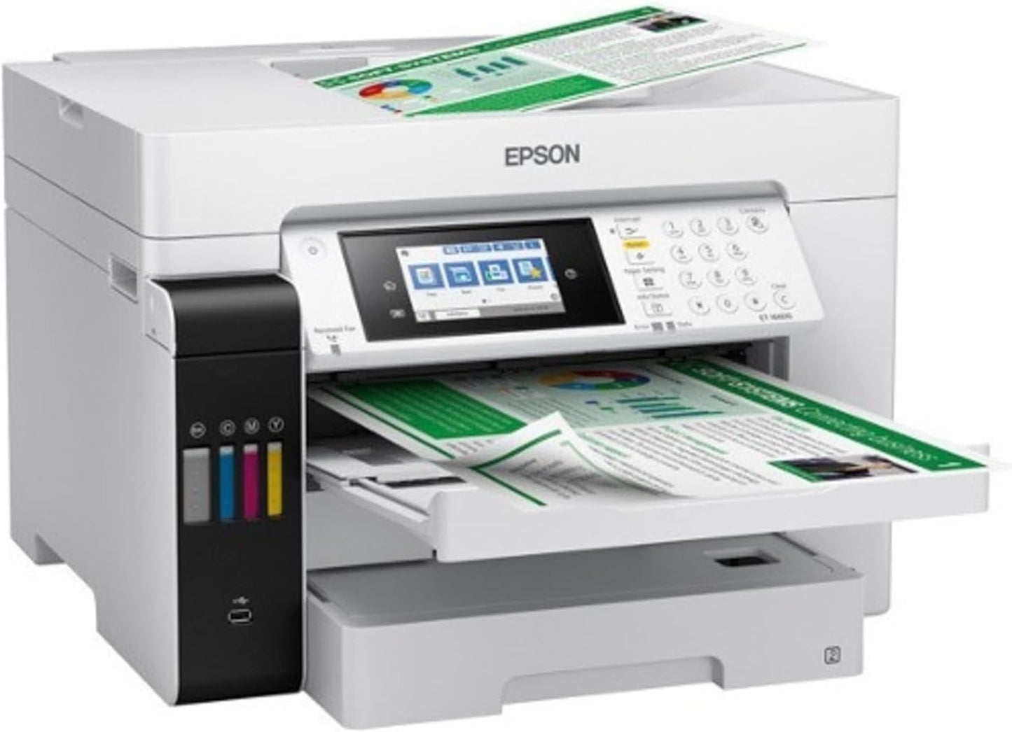 Epson® EcoTank® Pro ET-16600 SuperTank® Wide-Format Color Inkjet All-In-One Printer, White