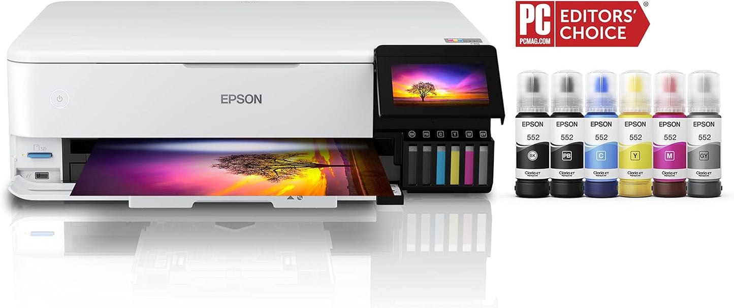 Epson EcoTank Photo ET-8550 Wireless Wide-Format All-in-One Supertank Printer with Scanner, Copier