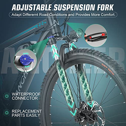 ANCHEER 500W Electric Bike 26” Gladiator Electric Mountain Bike