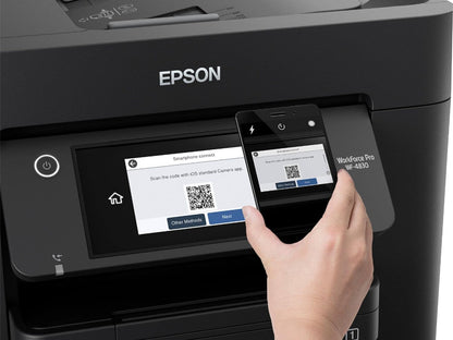 Epson Workforce Pro WF-4830 All-in-One Wireless Color Inkjet Printer, Black - Print Scan Copy Fax