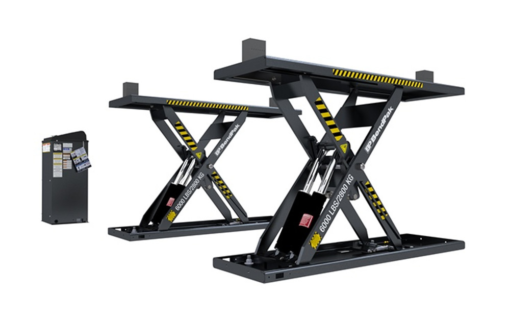 Bendpak mds-6lpf 6,000-lb. capacity ali certified / mid-rise scissor lift / open center / flush mount