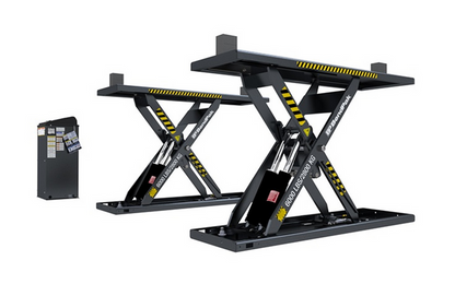Bendpak mds-6lpf 6,000-lb. capacity ali certified / mid-rise scissor lift / open center / flush mount