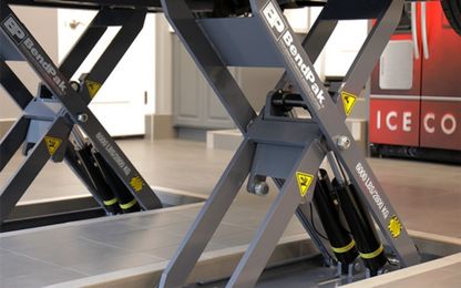 Bendpak mds-6lpf 6,000-lb. capacity ali certified / mid-rise scissor lift / open center / flush mount
