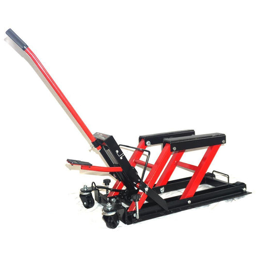 Motorcycle ATV Jack Lift Stand Quad Dirt Street Bike Hoist 1500lbs Steel Lift