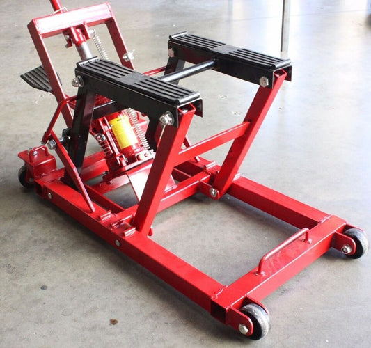 1500lbs Motorcycle ATV Hydraulic Scissor Lift Jack Stand Dirt Street Bike Hoist