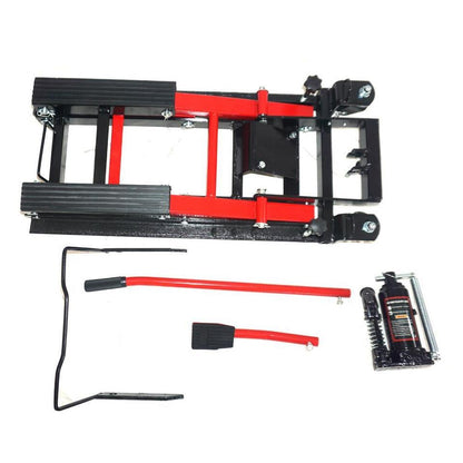 Motorcycle ATV Jack Lift Stand Quad Dirt Street Bike Hoist 1500lbs Steel Lift