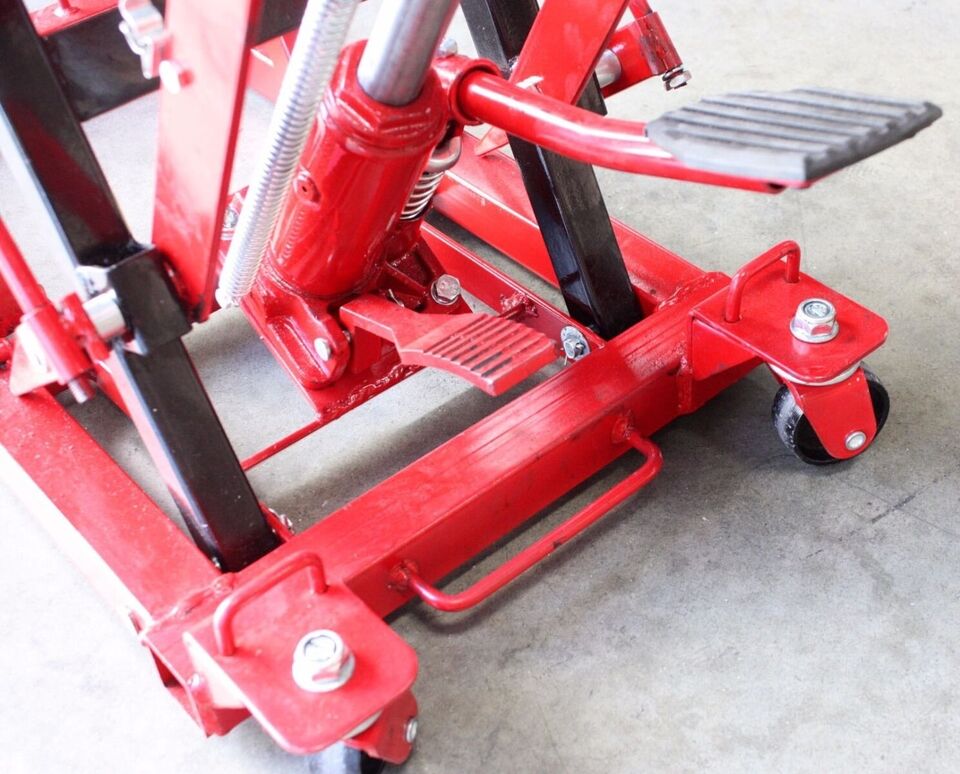 1500lbs Motorcycle ATV Hydraulic Scissor Lift Jack Stand Dirt Street Bike Hoist